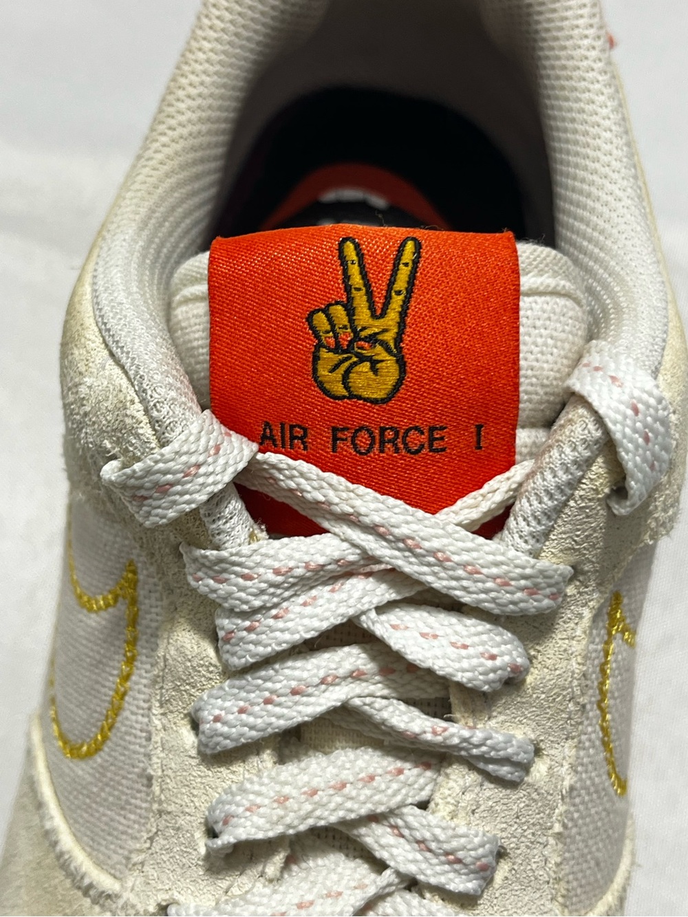 Nike AF 1 Low Peace Rock n Roll Sail DQ7656-100 Cream Suede